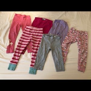 Lot of 6 - 3T girls pants/leggings